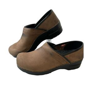 Sanita Brown Leather Mules